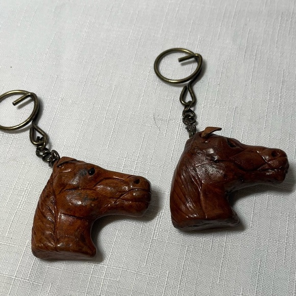Leather Horse keychains. Set of two. Unique! - Picture 4 of 4